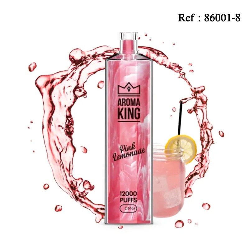12K GEM AROMAKING Pink Lemonade 0mg - BOÎTE DE 10