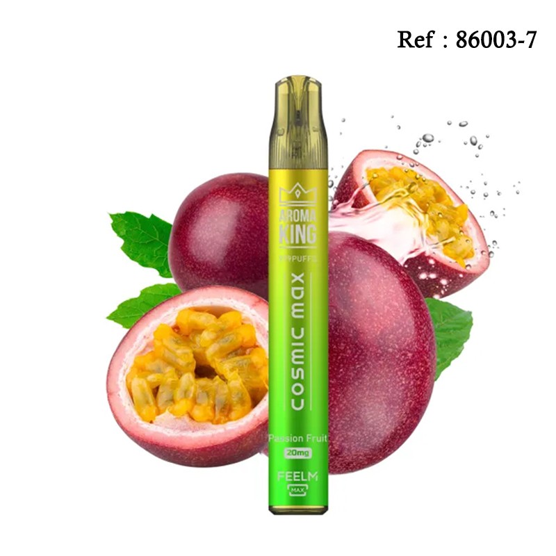 Cosmic Max AROMAKING Passion Fruit 20mg 999puffs - BOÎTE DE 10