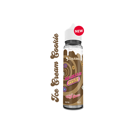E-LIQUIDE ICE CREAM COOKIE WPUFF - 50ML - LIQUIDEO - BOOSTER OFFERT !