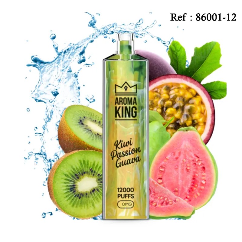 12K GEM AROMAKING Kiwi Passion Goyave 0mg - BOÎTE DE 10