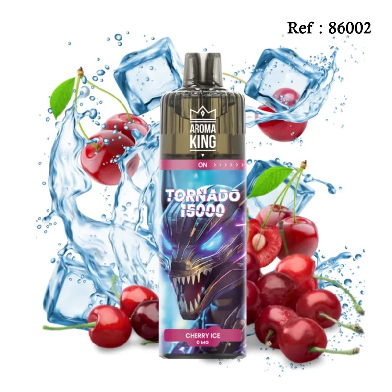 15K Tornado AROMAKING  Cherry Ice 0mg - BOÎTE DE 10