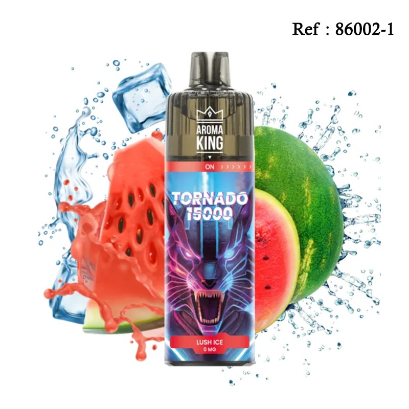 15K Tornado AROMAKING  Lush Ice 0mg - BOÎTE DE 10