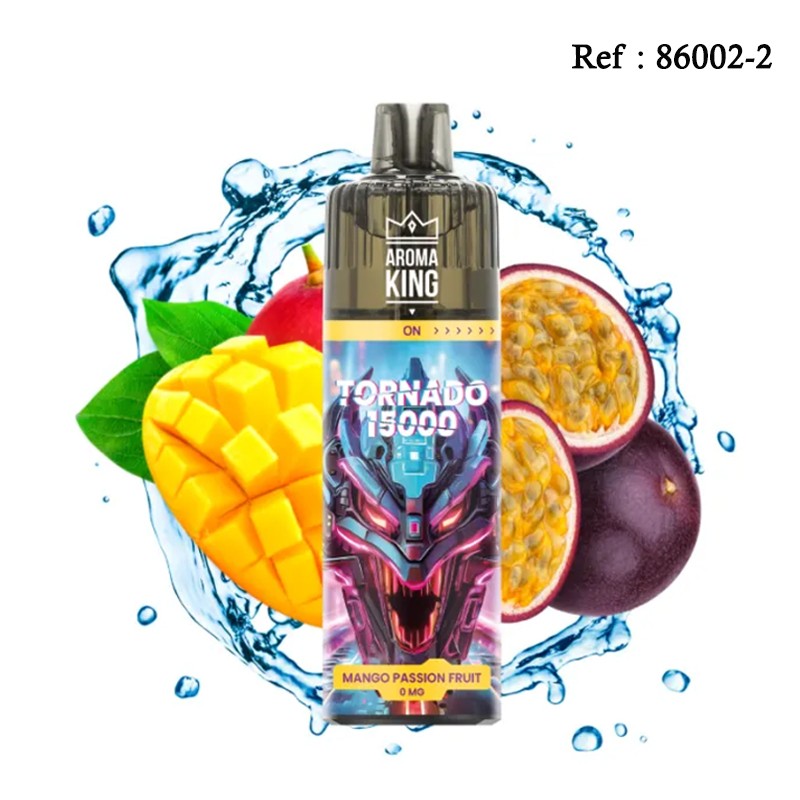15K Tornado AROMAKING Mango Passion Fruit 0mg - BOÎTE DE 10