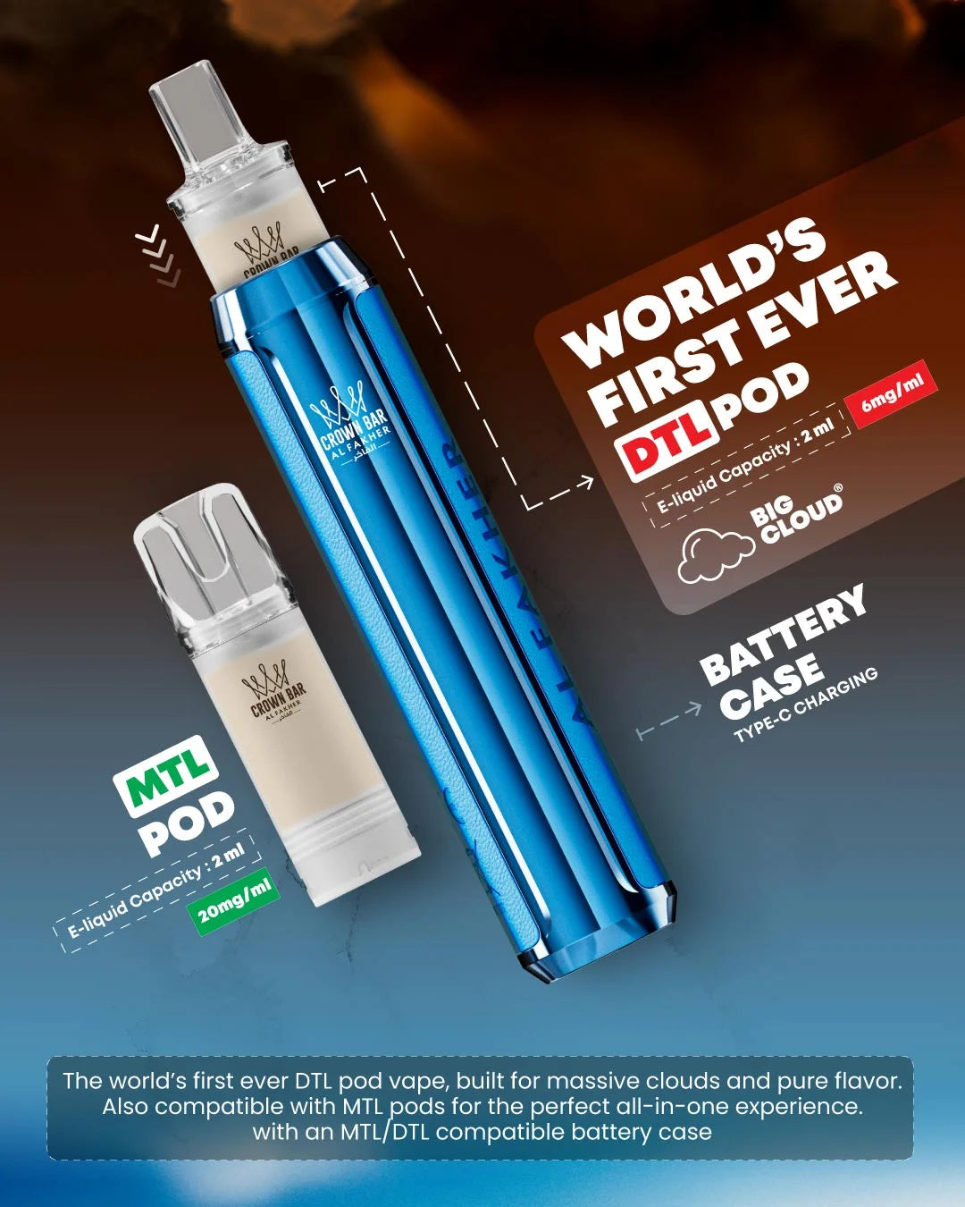 Crown Bar Al Fakher Pod 600