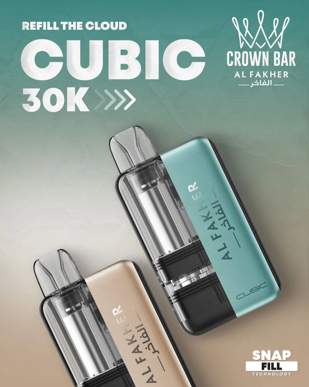 Crown Bar Al Fakher Cubic 30K