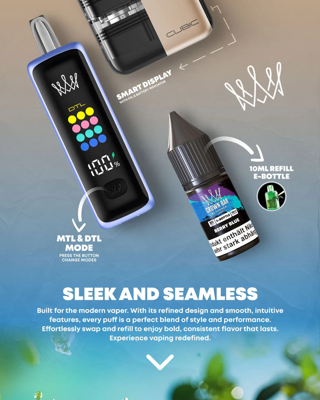 Crown Bar Al Fakher Cubic 30K