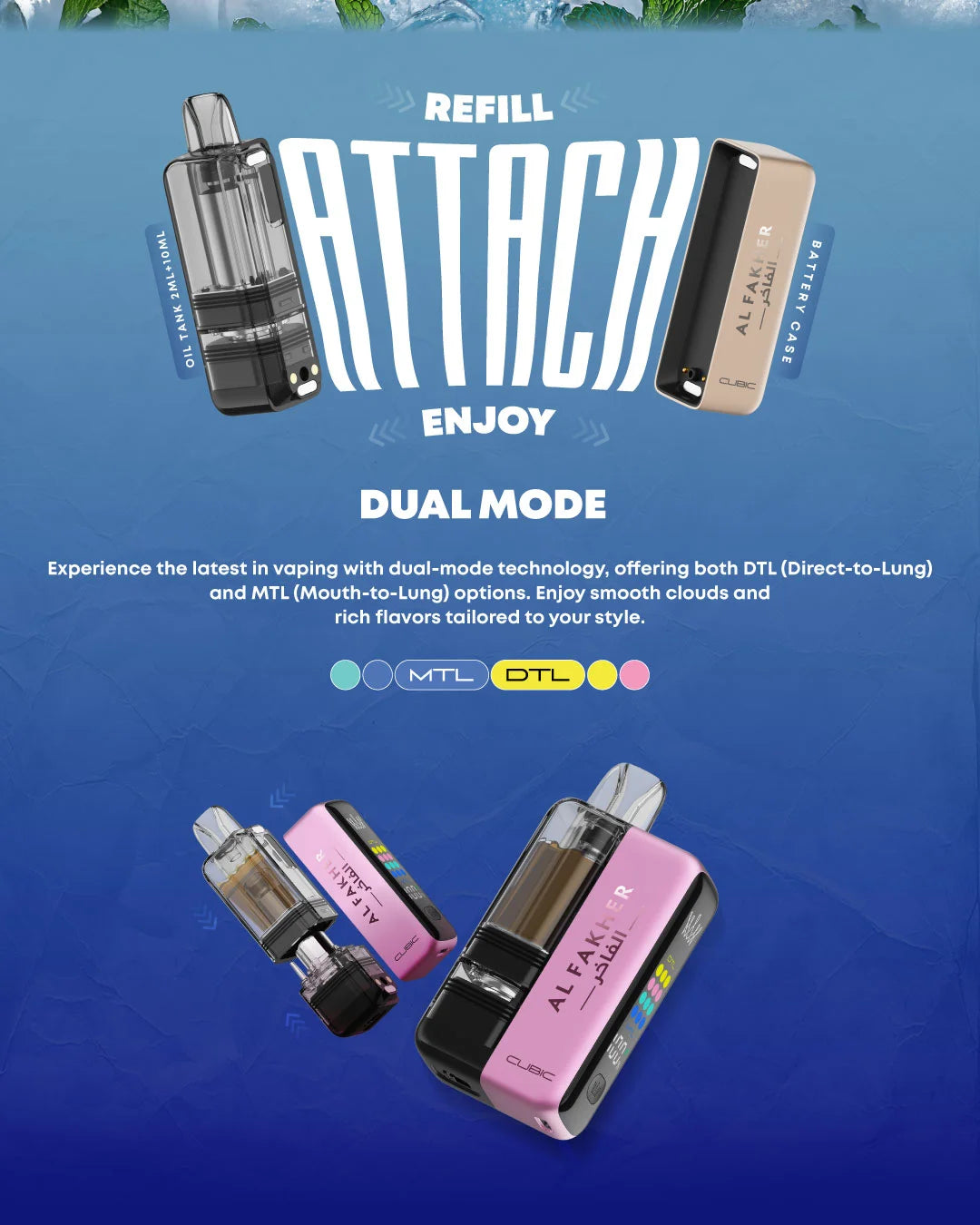 Crown Bar Al Fakher Cubic 30K