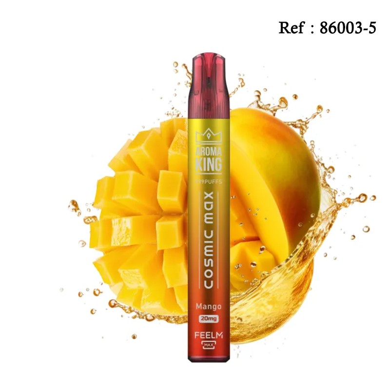 Cosmic Max AROMAKING Mango 20mg 999puffs - BOÎTE DE 10