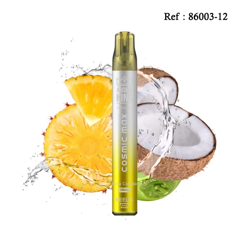 Cosmic Max AROMAKING Pina Colada 20mg 999puffs - BOÎTE DE 10