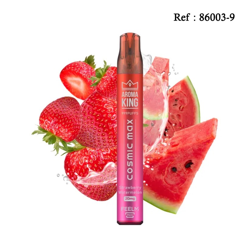 Cosmic Max AROMAKING Strawberry Watermelon 20mg 999puffs - BOÎTE DE 10