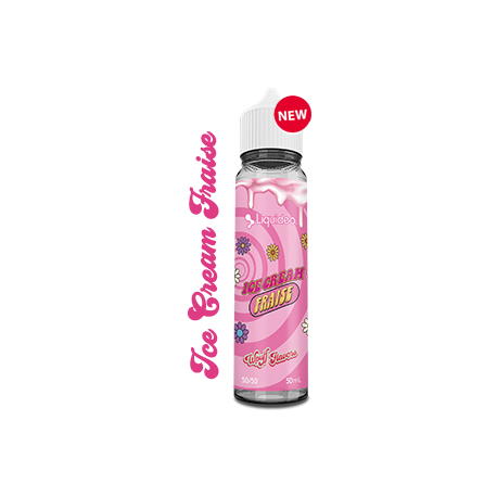 E-LIQUIDE ICE CREAM FRAISE WPUFF - 50ML - LIQUIDEO - BOOSTER OFFERT !