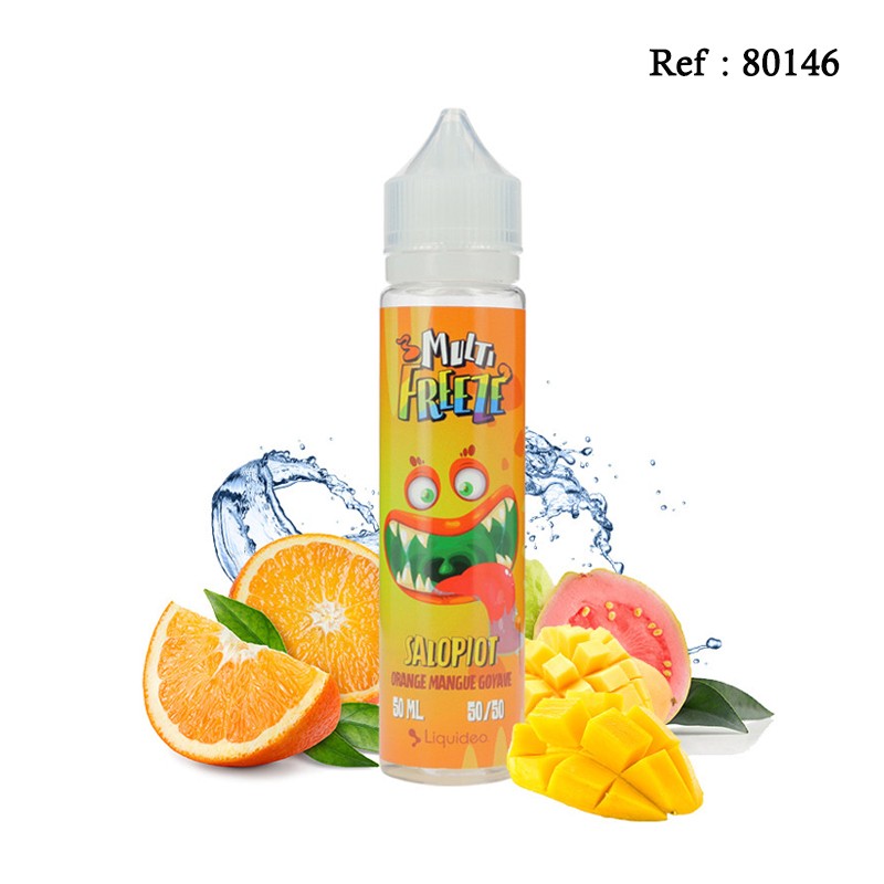 E-LIQUIDE SALOPIOT ORANGE MANGUE GOYAVE FREEZE - 50ML – LIQUIDEO
